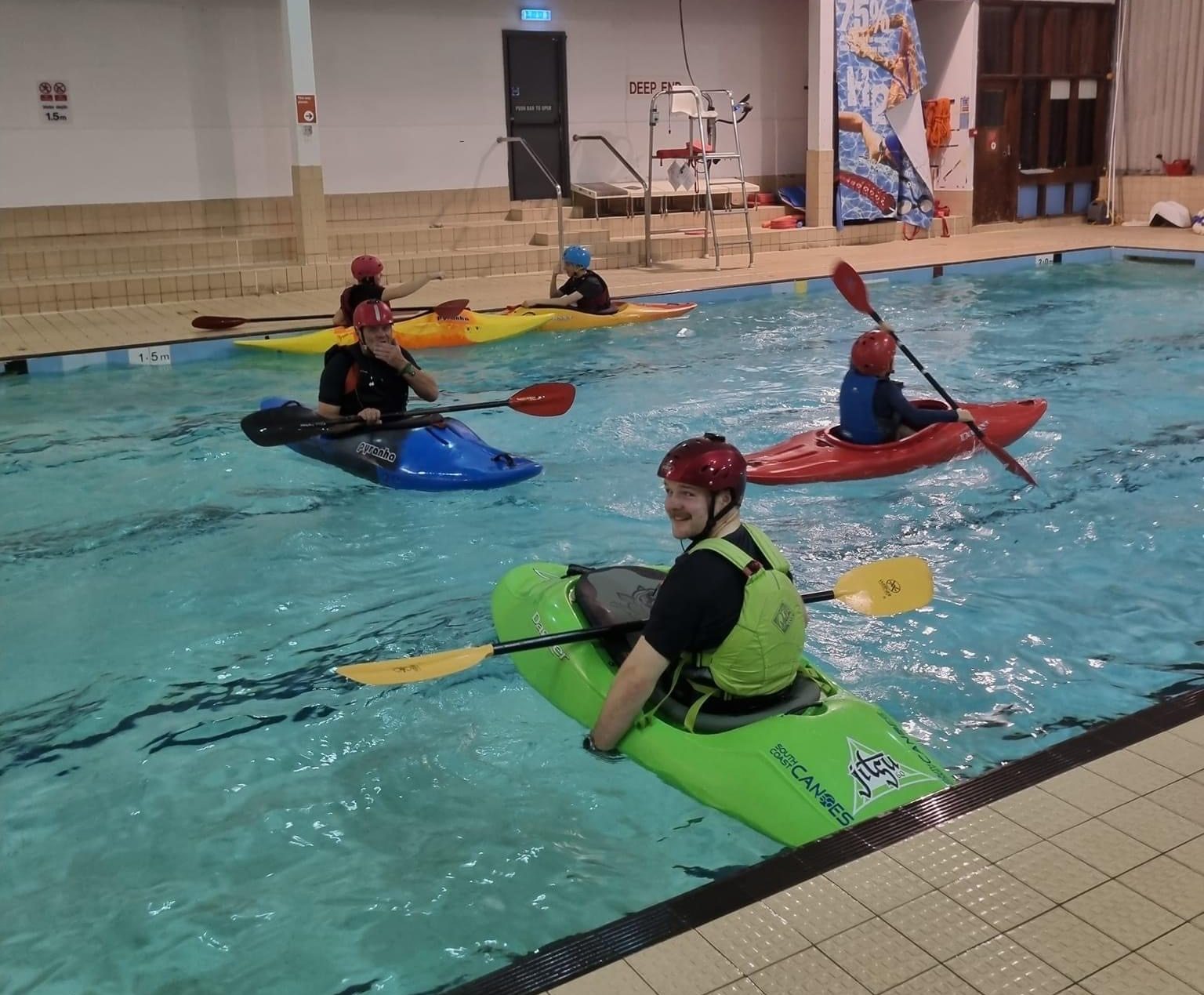 Ducks canoe club pool session.